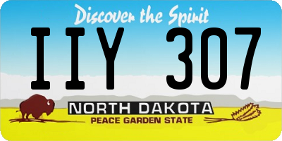 ND license plate IIY307