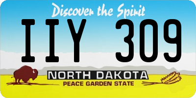 ND license plate IIY309