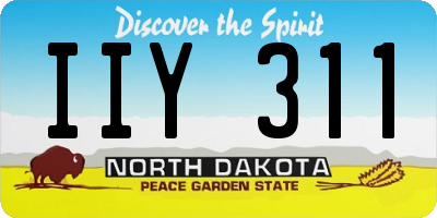 ND license plate IIY311
