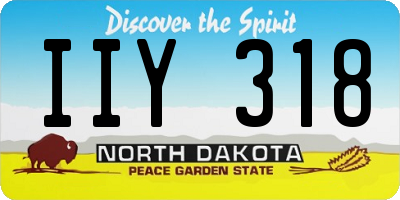 ND license plate IIY318