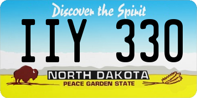 ND license plate IIY330