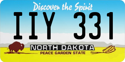 ND license plate IIY331