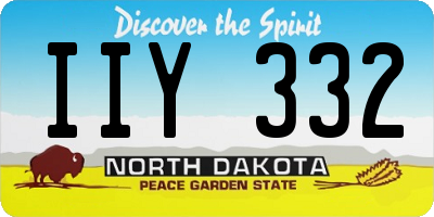 ND license plate IIY332