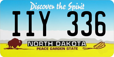 ND license plate IIY336