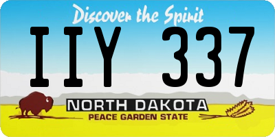 ND license plate IIY337