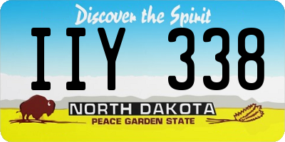 ND license plate IIY338
