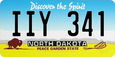 ND license plate IIY341