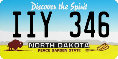 ND license plate IIY346