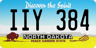ND license plate IIY384