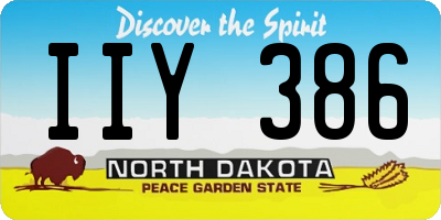 ND license plate IIY386