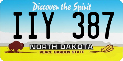 ND license plate IIY387