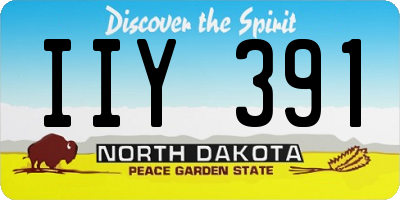 ND license plate IIY391
