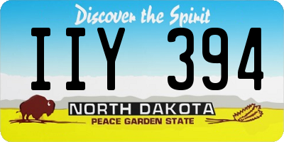 ND license plate IIY394