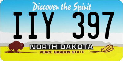 ND license plate IIY397
