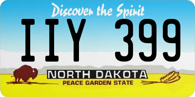 ND license plate IIY399