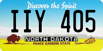 ND license plate IIY405