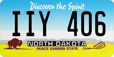 ND license plate IIY406