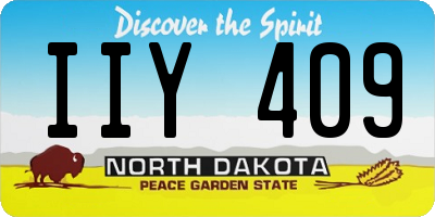 ND license plate IIY409