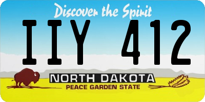 ND license plate IIY412