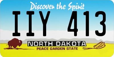 ND license plate IIY413