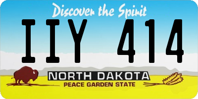 ND license plate IIY414