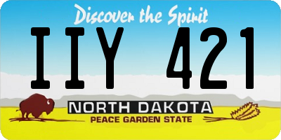 ND license plate IIY421