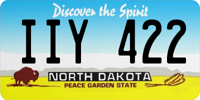 ND license plate IIY422