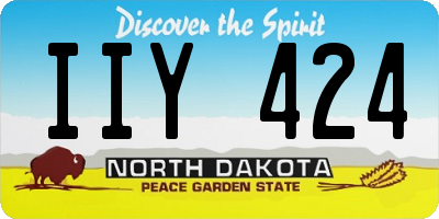 ND license plate IIY424