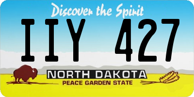 ND license plate IIY427