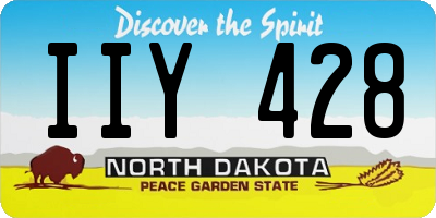 ND license plate IIY428