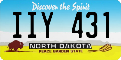 ND license plate IIY431