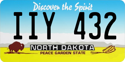 ND license plate IIY432