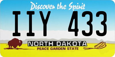 ND license plate IIY433