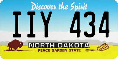 ND license plate IIY434