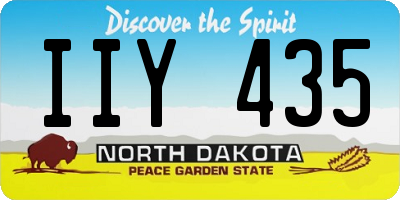 ND license plate IIY435