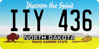 ND license plate IIY436