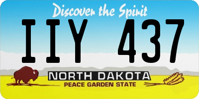 ND license plate IIY437