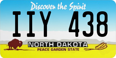 ND license plate IIY438