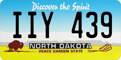 ND license plate IIY439