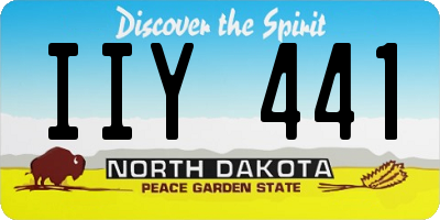 ND license plate IIY441