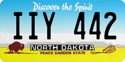 ND license plate IIY442