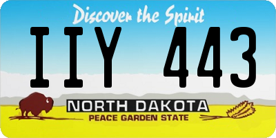 ND license plate IIY443