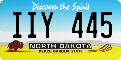 ND license plate IIY445