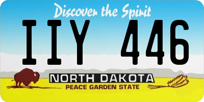 ND license plate IIY446