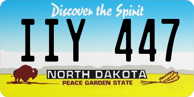 ND license plate IIY447