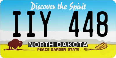 ND license plate IIY448