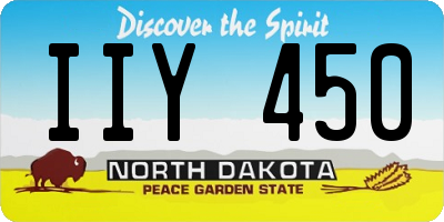 ND license plate IIY450