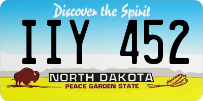 ND license plate IIY452