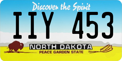 ND license plate IIY453