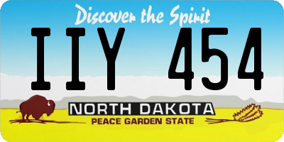 ND license plate IIY454